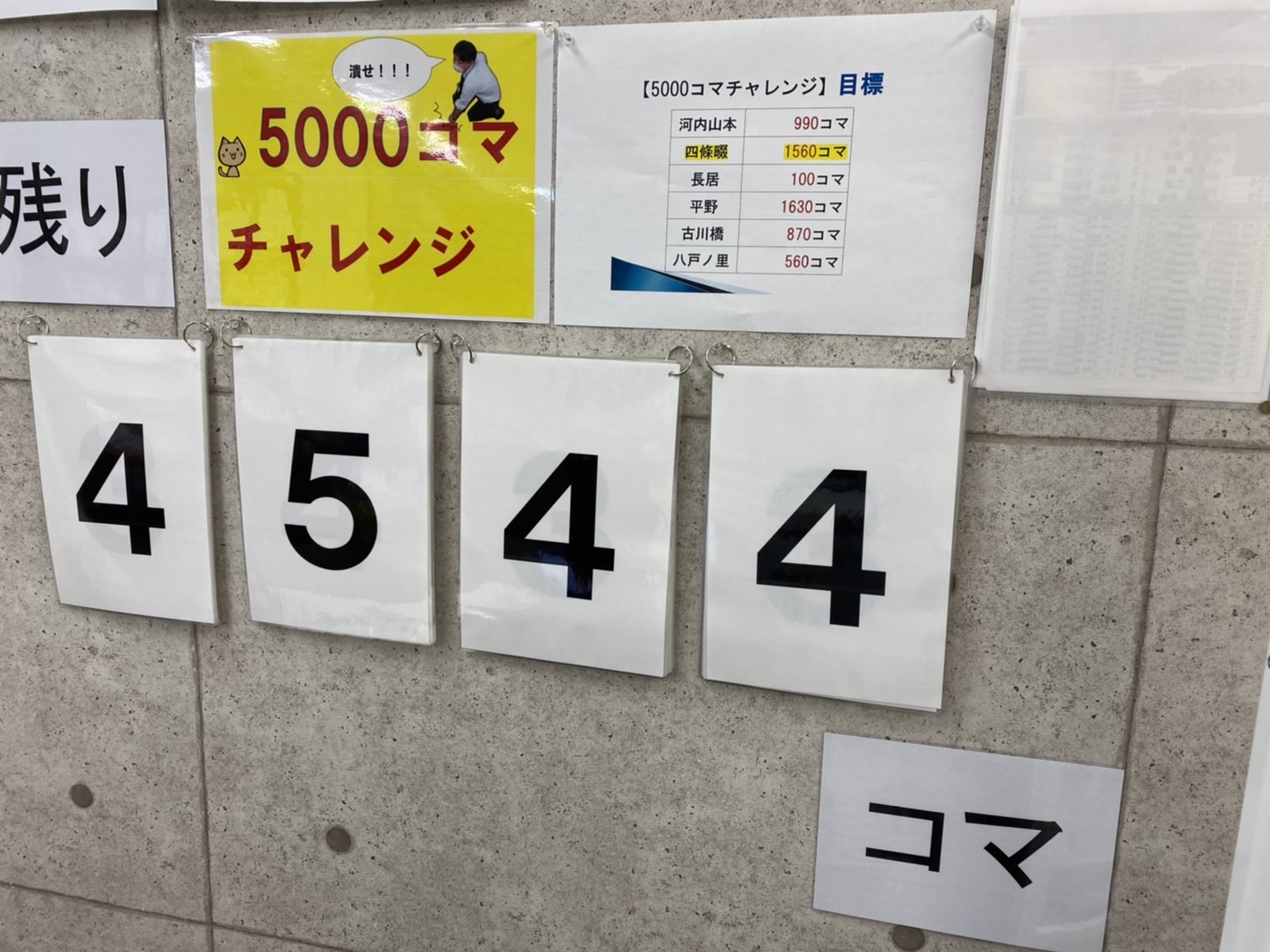 5000コマチャレンジ途中経過発表！