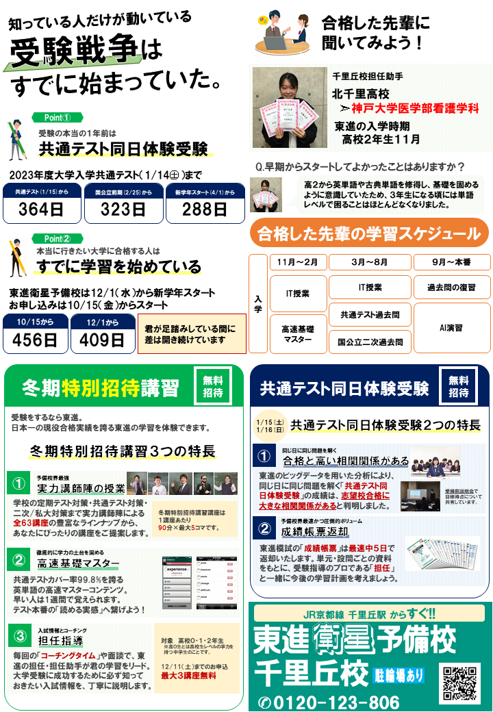 全国統一高校生テストが終わったら？