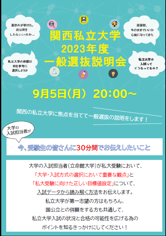 関西私立大学　入試説明会