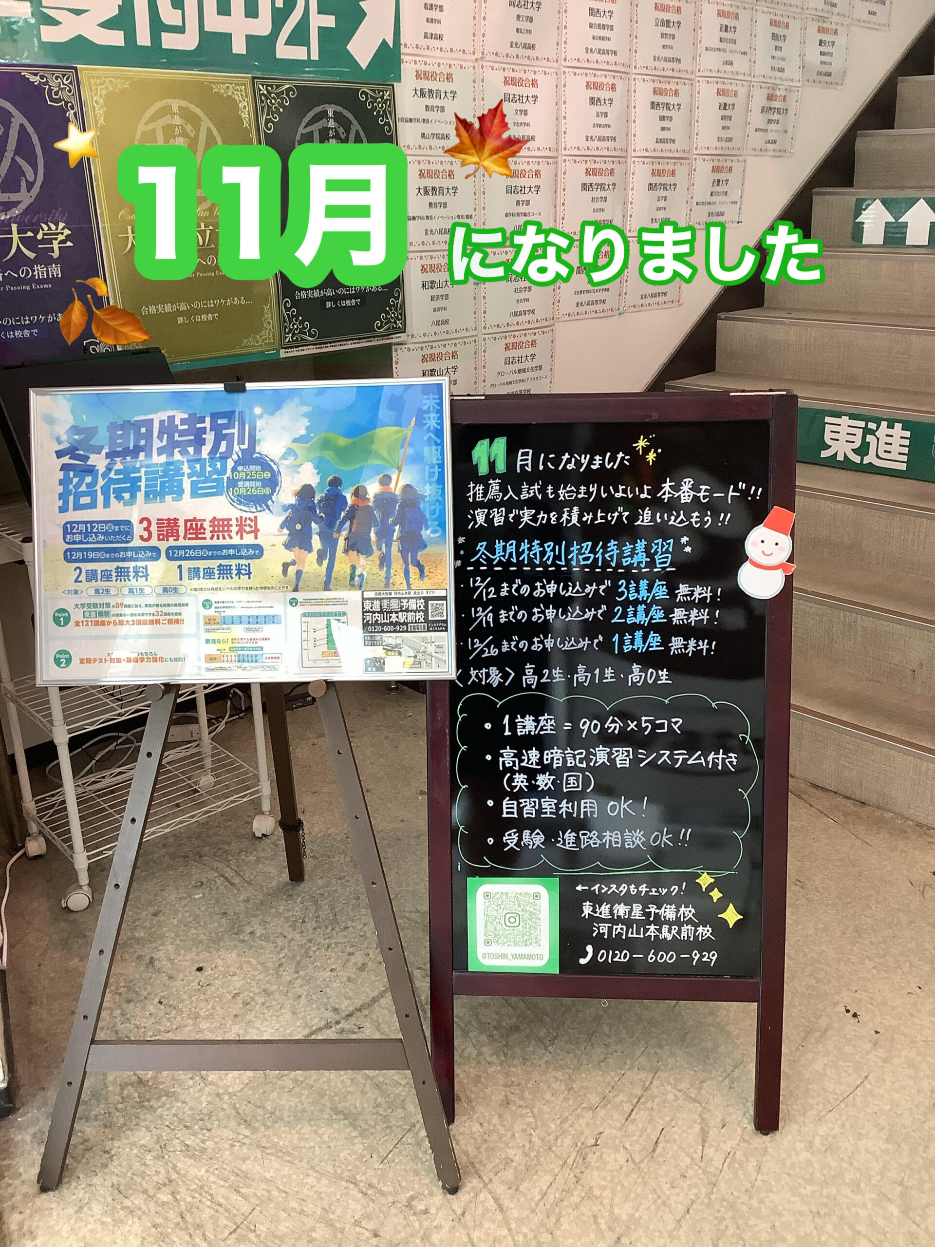 11月になりました！