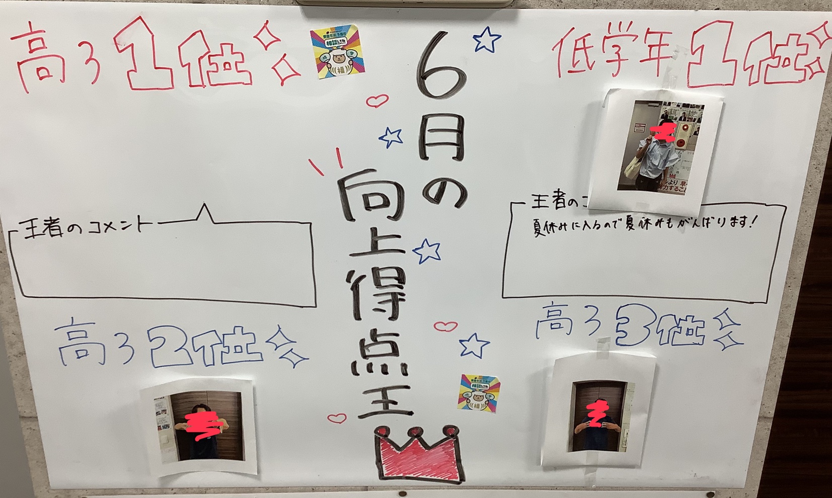 6月の向上得点王！！